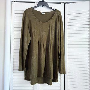 J Jill popover shirt top tunic L